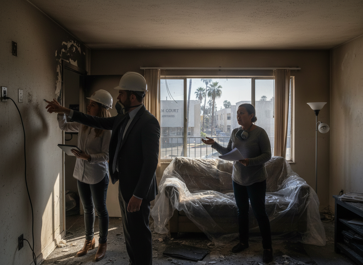 Working With Insurance After Fire Damage in Van Nuys Apartments