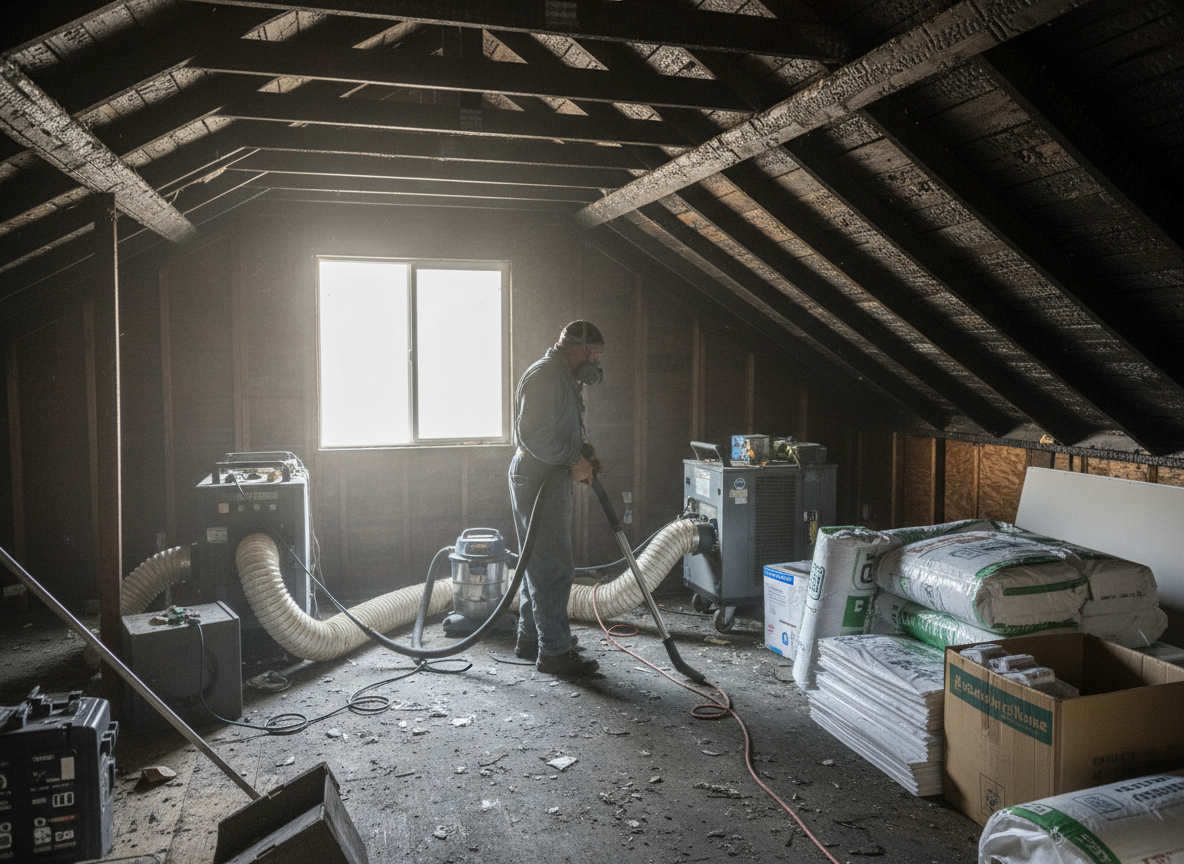 Attic Fire Restoration in Van Nuys, CA