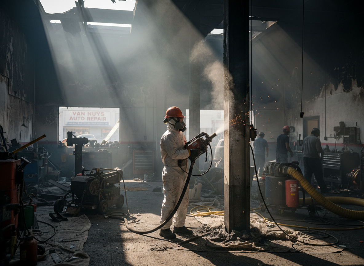 Commercial Fire Restoration in Van Nuys, CA