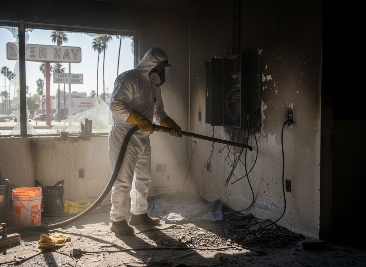Fire Damage Restoration Van Nuys in Reseda, CA 91335