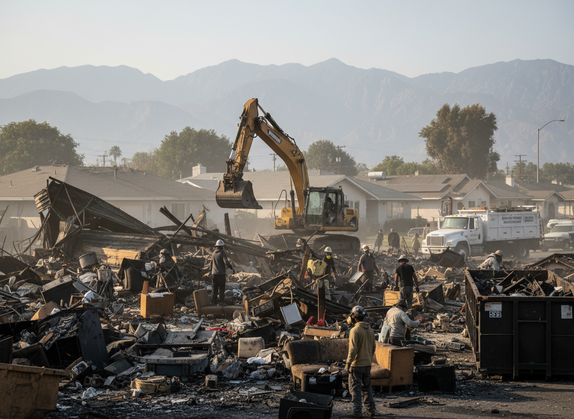 Hoarding Cleanup After Fire in Van Nuys, CA